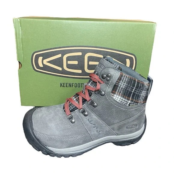 ⚡️SOLD⚡️Keen Women's Kaci III Winter Waterproof Boot Gray Plaid - Picture 16 of 16